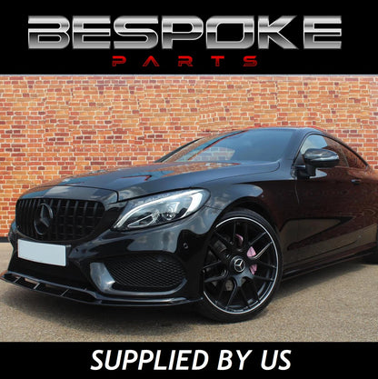 FOR MERCEDES W205 W204 C205 W176 A CARBON LOOK BLACK SIDE SKIRT EXTENTION LIP