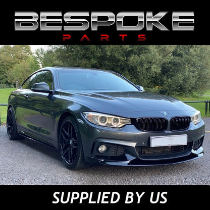 FOR BMW 4 SERIES F32 F 33 F36 M PERFORMANCE GLOSS BLACK REAR DIFFUSER FRONT LIP