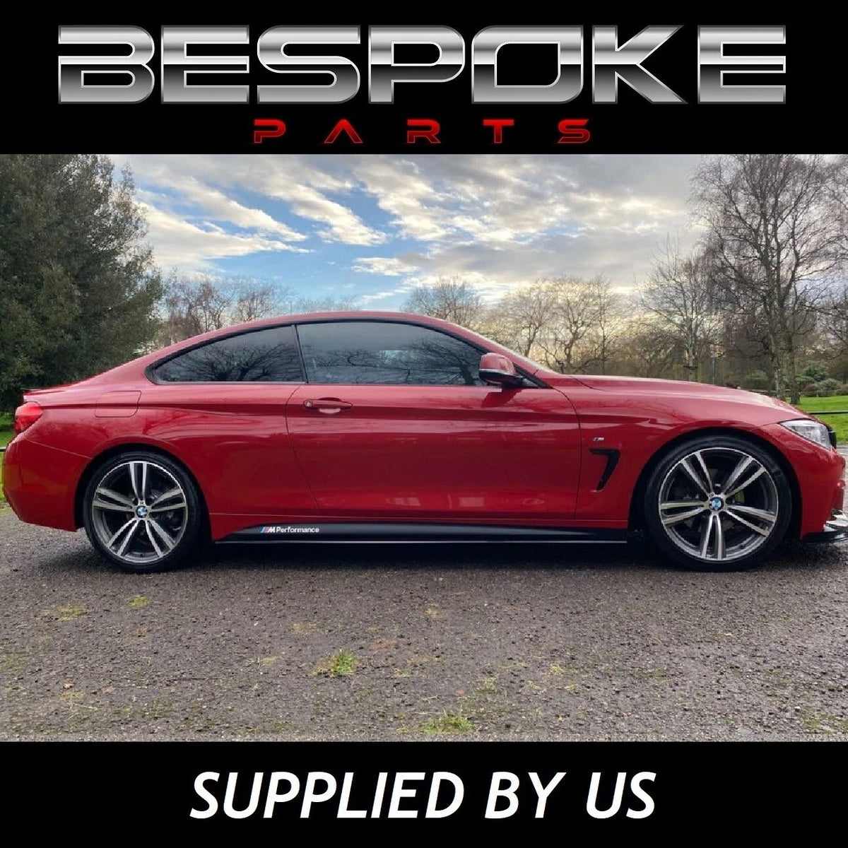 FOR BMW 4 SERIES F32 F 33 F36 M PERFORMANCE GLOSS BLACK REAR DIFFUSER FRONT LIP
