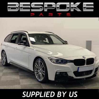 FOR BMW 3 SERIES F30 F31 FRONT LIP SPLITTER GLOSS BLACK M SPORT DIFFUSER SPOILER