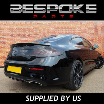 FOR MERCEDES W205 W204 C205 W176 A CARBON LOOK BLACK SIDE SKIRT EXTENTION LIP