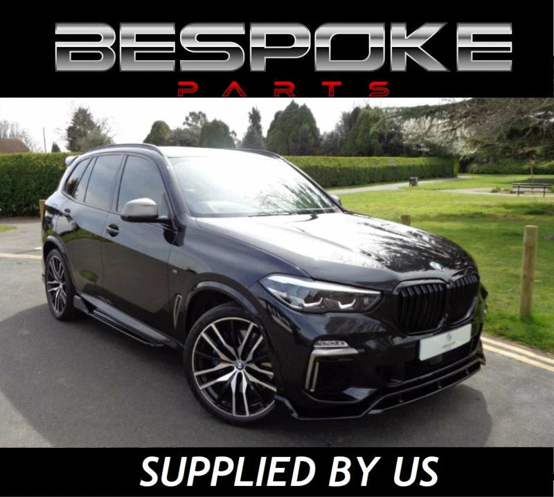 GLOSS BLACK BMW X5 G05 AERO BODY KIT FRONT LIP REAR DIFFUSER SIDE SKIRT SPLITTER