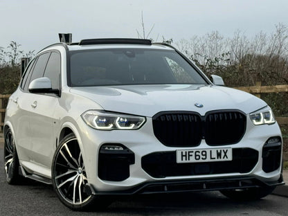 GLOSS BLACK BMW X5 G05 AERO BODY KIT FRONT LIP REAR DIFFUSER SIDE SKIRT SPLITTER
