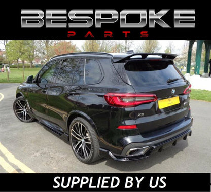 GLOSS BLACK BMW X5 G05 AERO BODY KIT FRONT LIP REAR DIFFUSER SIDE SKIRT SPLITTER