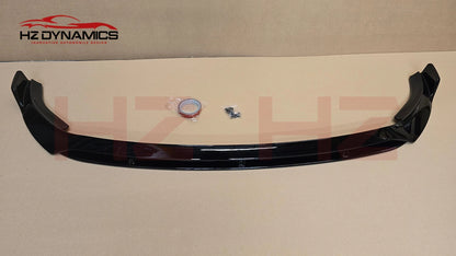 FOR MERCEDES C CLASS W205 C205 AMG LINE GLOSS BLACK FRONT LIP SPLITTER 2018-2021