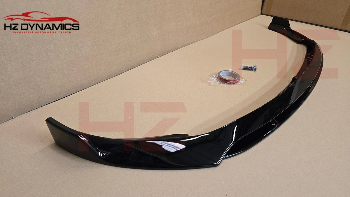 FOR MERCEDES C CLASS W205 C205 AMG LINE GLOSS BLACK FRONT LIP SPLITTER 2018-2021