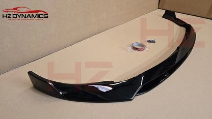 FOR MERCEDES C CLASS W205 C205 AMG LINE GLOSS BLACK FRONT LIP SPLITTER 2018-2021