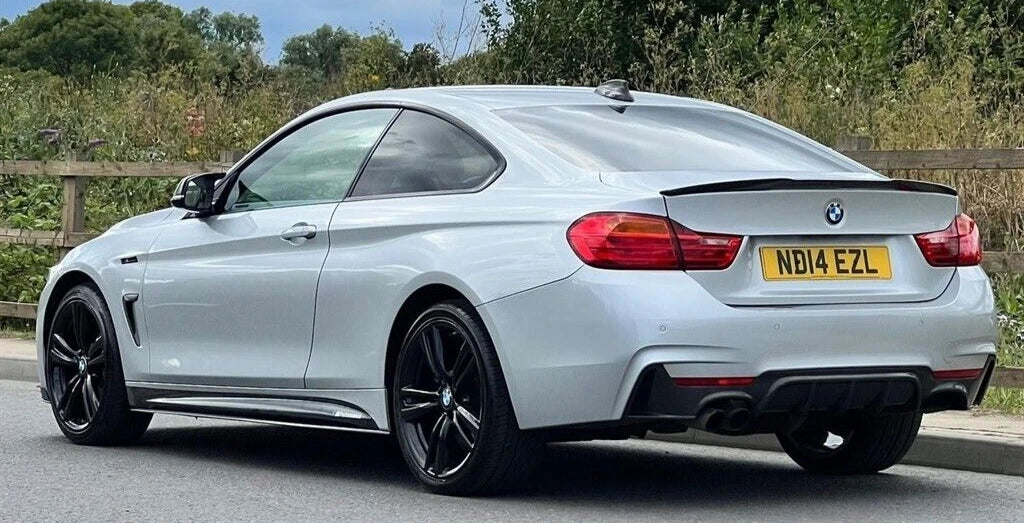 BMW F32 F33 F36 FRONT SPLITTER LIP SIDE SKIRT DIFFUSER M PERFORMANC GLOSS BLACK
