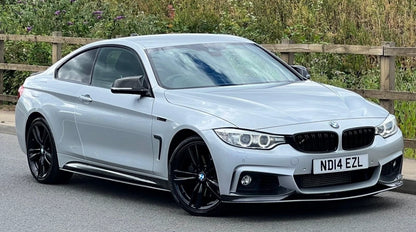 BMW F32 F33 F36 FRONT SPLITTER LIP SIDE SKIRT DIFFUSER M PERFORMANC GLOSS BLACK