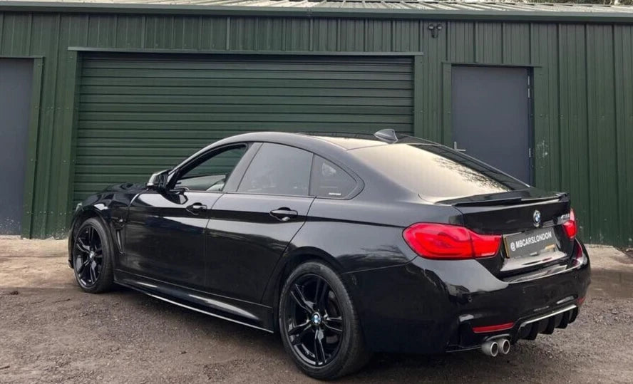 BMW F32 F33 F36 FRONT SPLITTER LIP SIDE SKIRT DIFFUSER M PERFORMANC GLOSS BLACK