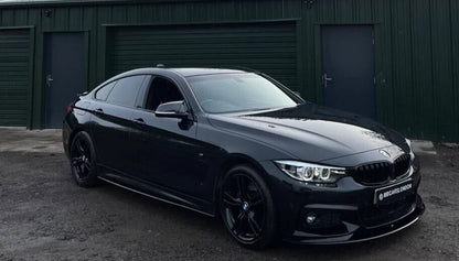 BMW F32 F33 F36 FRONT SPLITTER LIP SIDE SKIRT DIFFUSER M PERFORMANC GLOSS BLACK
