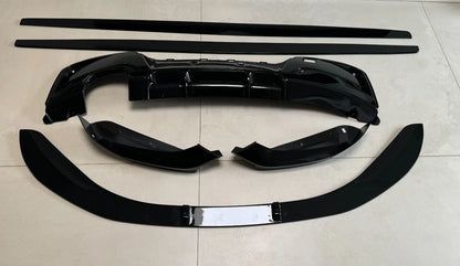 FOR BMW F20 F21 PRE-LC1 BODYKIT SPLITTER LIP GLOSS BLACK SIDE SKIRTS DIFFUSER