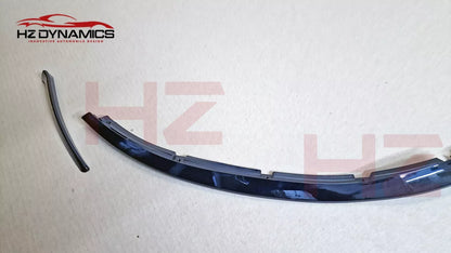 Gloss BLack Front Lip Splitter Spoiler For Mercedes C Class W205 C205 AMG 2019+