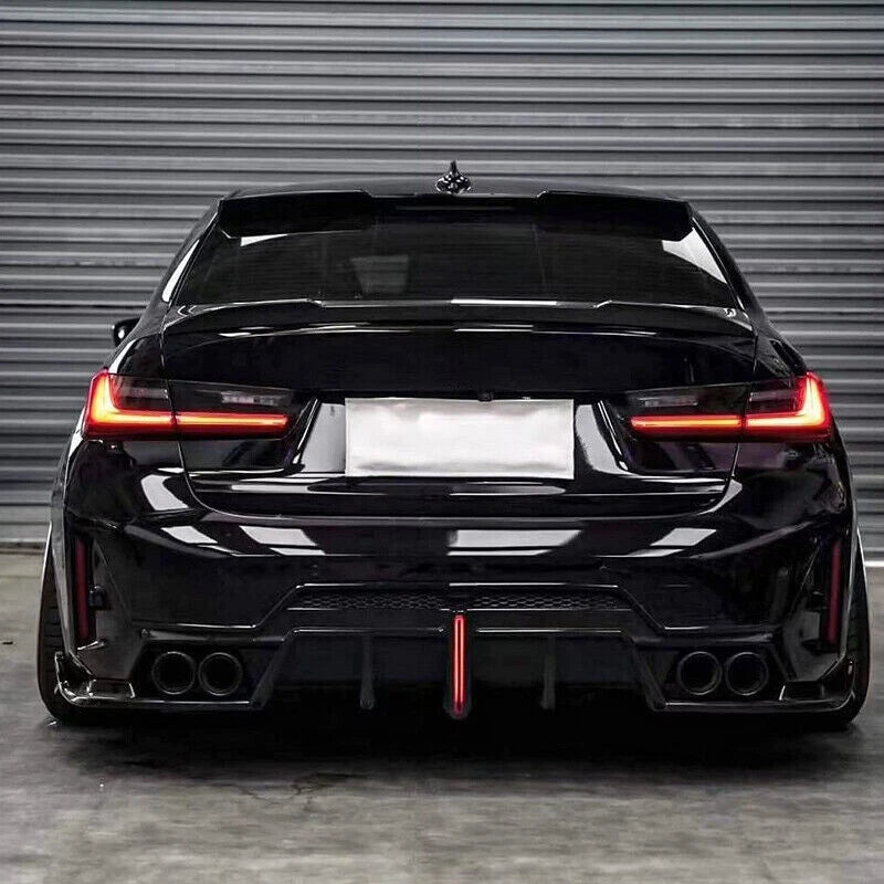 FOR BMW 3 SERIES G20 LCI F1 LIGHT REAR DIFFUSER WITH F1 LIGHT BLACK TAILPIPES
