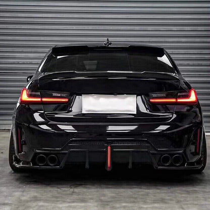 FOR BMW 3 SERIES G20 LCI F1 LIGHT REAR DIFFUSER WITH F1 LIGHT BLACK TAILPIPES