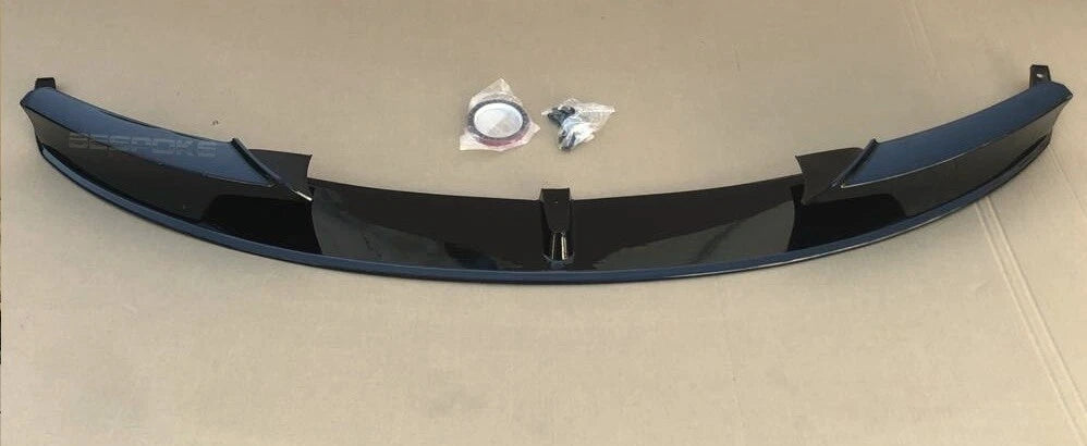FOR BMW 3 SERIES F30 F31 FRONT LIP SPLITTER GLOSS BLACK M SPORT DIFFUSER SPOILER