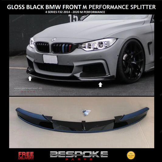 FOR BMW 4 SERIES F32 F33 F36 FRONT SPLITTER LIP DIFFUSER M PERFORMANCE 2013-20