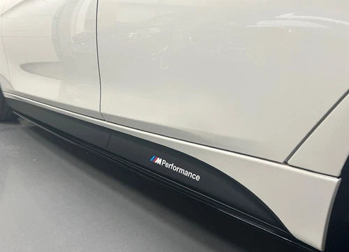 MATTE BLACK VINYL STICKER SKIRT DECALS FOR BMW 3 SERIES F30 F31 M PERFORMANCE
