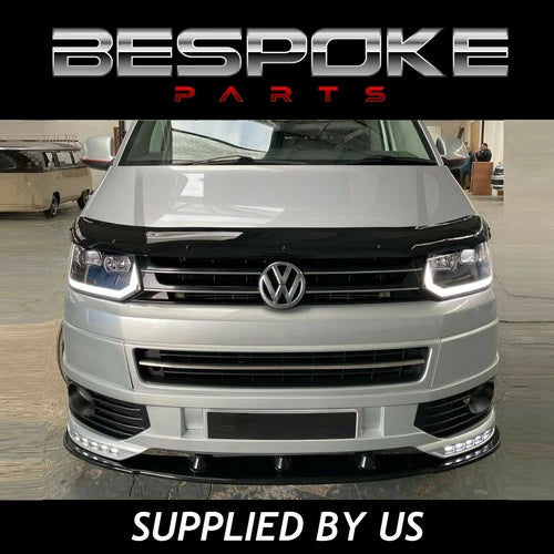 VW LOWER BLACK GLOSS FRONT SPLITTER LIP SPOILER TRANSPORTER T5 T5.1 SPORTLINE