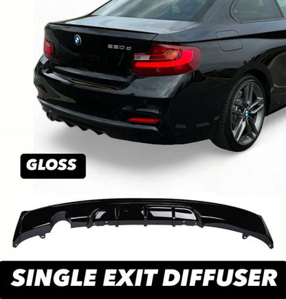 FOR BMW 2 SERIES F22 F23 M235i M240i REAR DIFFUSER CARBON LIP LOOK M PERFORMANCE