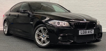 BMW 5 SERIES F10 F11 M5 FRONT LIP SPLITTER + DIFFUSER GLOSS BLACK M PERFORMANCE