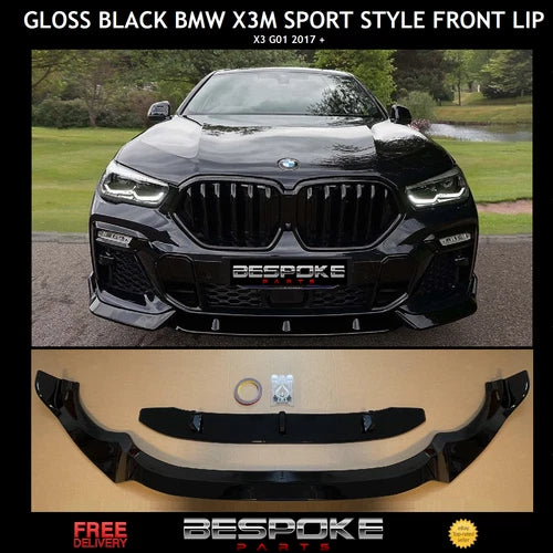 FOR BMW X3 G01 X4 GO2 FRONT SPLITTER LIP SPOILER DIFFUSER M PERFORMANCE 2017 +