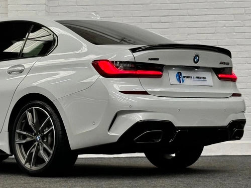 BMW G20 G21 REAR DIFFUSER SPLITTER SPOILER LIP FOR M SPORT GLOSS BLACK