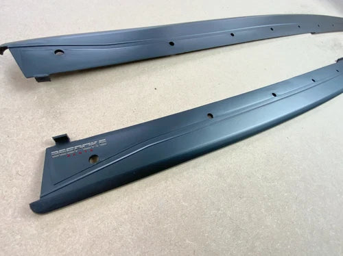 FOR BMW F30 F31 M MATTE BLACK SIDE SKIRT EXTENSION LIP M PERFORMANCE 2012-2019