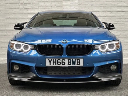 FOR BMW 4 SERIES M PERFORMANCE CARBON LOOK REAR DIFFUSER LIP + FRONT SPLITTER