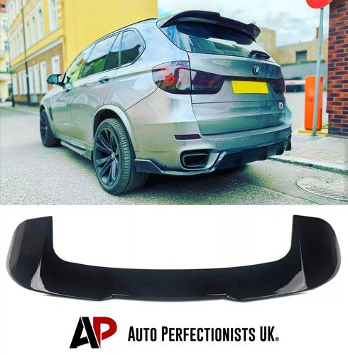 FOR BMW X5 F15 GLOSS BLACK REAR DIFFUSER LIP M PERFORMANCE BODY KIT SKIRT 13+