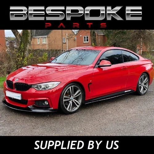 GLOSS BLACK SIDE STICKER SKIRT DECALS FOR BMW 4 SERIES F32 F33 F36 M PERFORMANCE