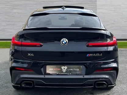FOR BMW X4 G02 M SPORT REAR BOOT TRUNK LIP SPOILER X4M STYLE 2018+ GLOSS BLACK