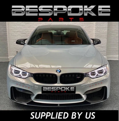 BMW M3 M4 F80 F82 F83 FRONT BUMPER SPLITTER LIP STYLE GLOSS BLACK SPOILER 15+