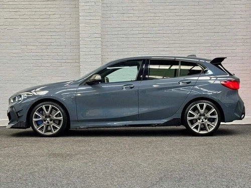 FOR BMW 1 SERIES F40 MP STYLE SIDE SKIRT EXTENTION BLADE LIP GLOSS BLACK 2019+