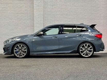 FOR BMW 1 SERIES F40 MP STYLE SIDE SKIRT EXTENTION BLADE LIP GLOSS BLACK 2019+