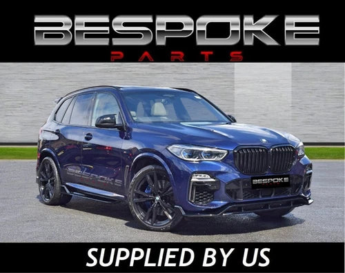 FOR BMW X5 G05 M SPORT F95 GLOSS BLACK LIP SIDE SKIRTS EXTENSION BLADES 2018+