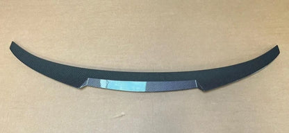 FOR BMW 4 SERIES F36 M4 V STYLE M SPORT STYLE REAR BOOT LID SPOILER LIP CARBON