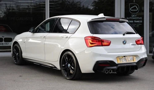 GLOSS BLACK BMW F20 F21 M PERFORMANCE STYLE SIDE SKIRT EXTENSION 2012-2018 BLADE