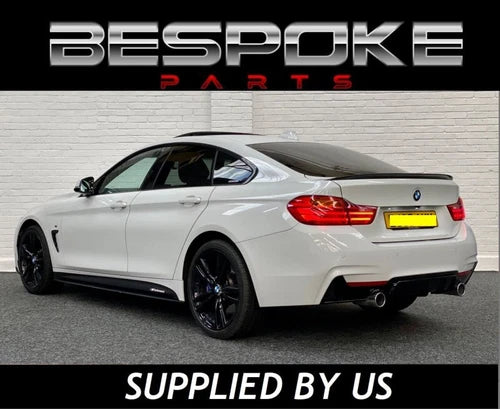 FOR BMW 4 SERIES F32 F33 F36 BODY KIT DIFFUSER SPLITTER LIP M SPORT GLOSS BLACK