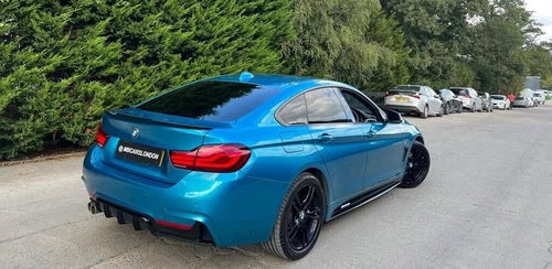 FOR BMW 4 SERIES F36 GRAN COUPE REAR V STYLE TRUNK BOOT SPOILER GLOSS BLACK 14+