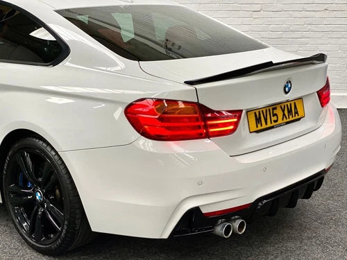 FOR BMW F32 F33 F36 REAR DIFFUSER VALANCE LIP M PERFORMANCE SPOILER GLOSS BLACK