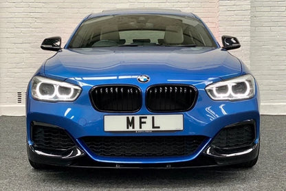 FOR BMW 1 SERIES F20 LCI FRONT SPLITTER DIFFUSER LIP M PERFORMANCE GLOSS BLACK