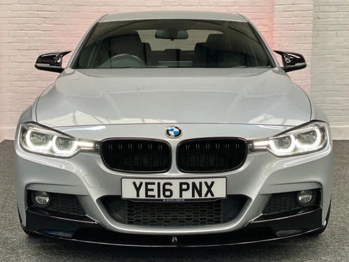 GLOSS BLACK F30 F31 SERIES FRONT SPLITTER SPOILER LIP CORNERS SKIRT 2009-2019