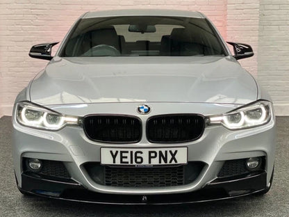 GLOSS BLACK F30 F31 SERIES FRONT SPLITTER SPOILER LIP CORNERS SKIRT 2009-2019