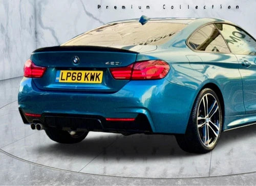 FOR BMW 4 SERIES F36 GRAN COUPE M PERFORMANCE GLOSS BLACK REAR BOOT SPOILER LIP