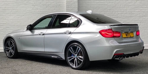 FOR BMW F30 F31 M MATTE BLACK SIDE SKIRT EXTENSION LIP M PERFORMANCE 2012-2019