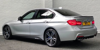 FOR BMW F30 F31 M MATTE BLACK SIDE SKIRT EXTENSION LIP M PERFORMANCE 2012-2019