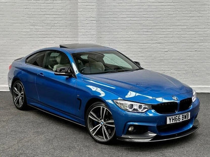 FOR BMW 4 SERIES M PERFORMANCE CARBON LOOK REAR DIFFUSER LIP + FRONT SPLITTER