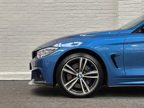 FOR BMW 4 SERIES M SPORT F32 F33 F36 FRONT CARBON FIBRE LOOK SPLITTER BUMPER LIP