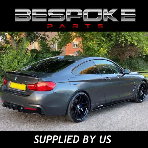 GLOSS BLACK SIDE STICKER SKIRT DECALS FOR BMW 4 SERIES F32 F33 F36 M PERFORMANCE